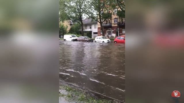 Chaos in Germany! Hurricanes, devastating hail and severe floods!