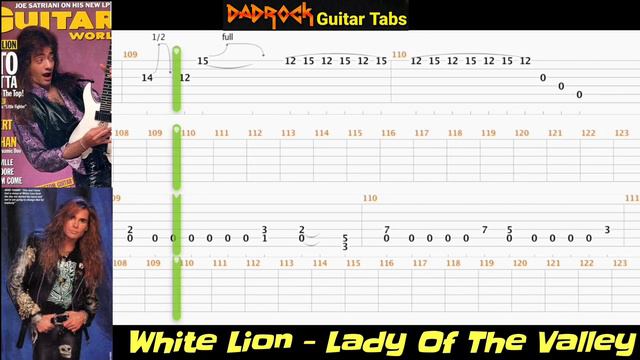 Lady Of The Valley - White Lion - Guitar TABS Lesson