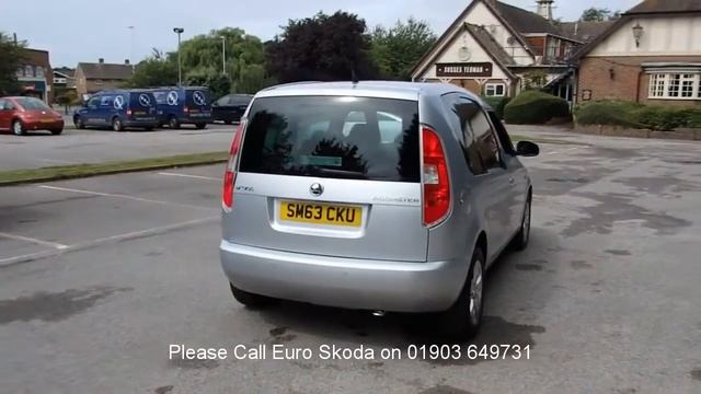 SM63CKU Skoda Roomster 1.2 TSI (105bhp) SE DSG 1.2l EURO SKODA WORTHING