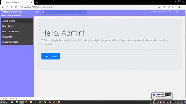 Membuat Blog dengan Laravel 5.8 + VueJS - Part 20 | Paginasi