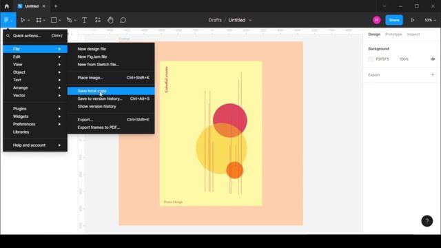 How to save Figma Source File Locally on your computer