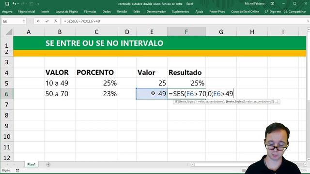 Como fazer Função SES no Excel 2016 Passo a Passo?