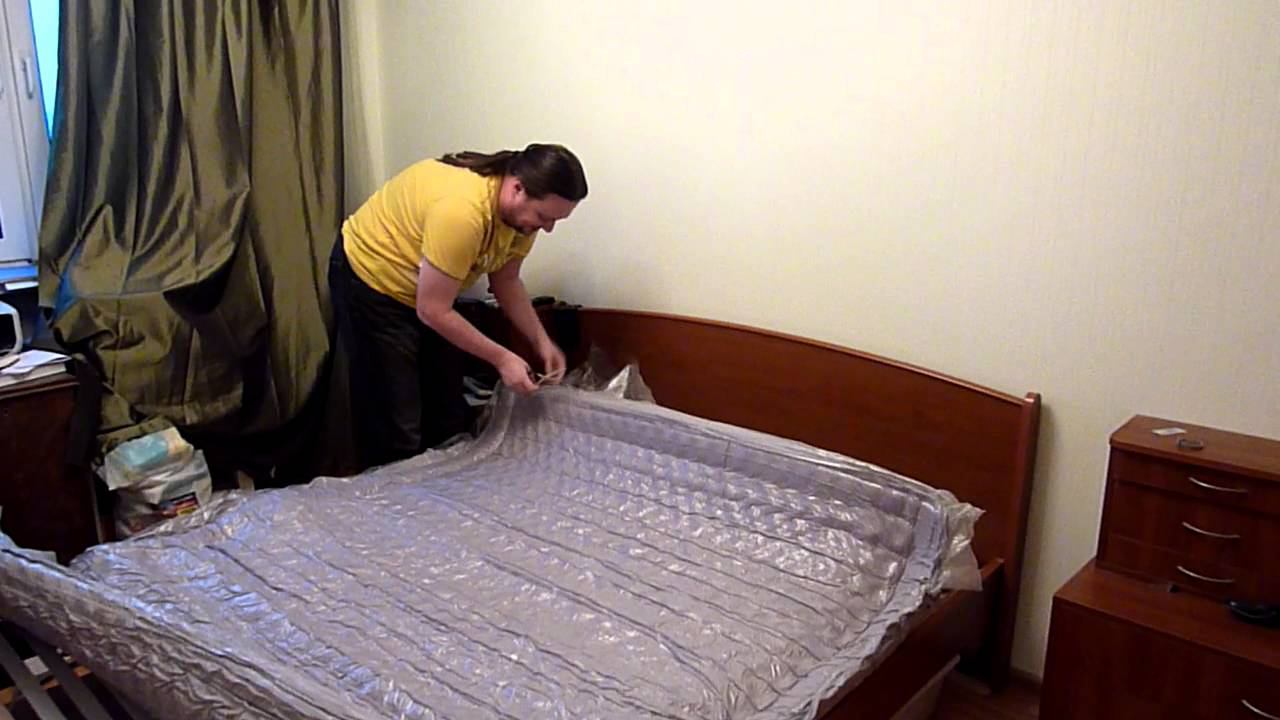 Пружинный матрас IKEA Hedfors в вакуумной упаковке