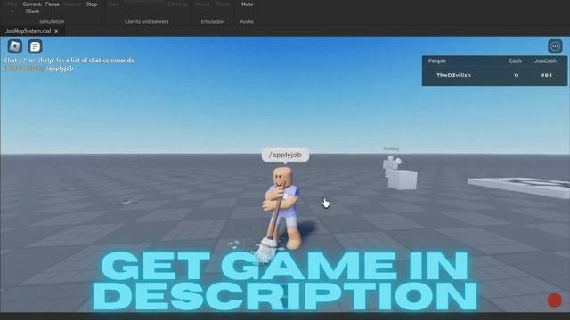 FREE | Advanced Mop Job System - Roblox Studio