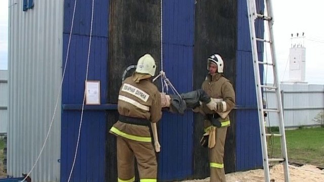 Областные соревнования пожарных в Николо Павловском
