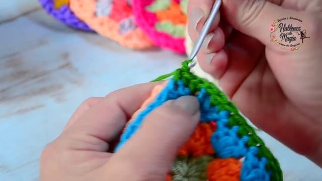 (Pelotas de grannys) Paso a paso en crochet.