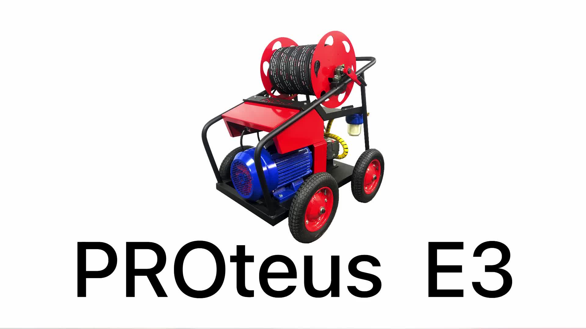 PROteus E3 - Установки высокого давления на мобильной раме с электрическим двигателем и РВД до 100м