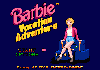 Barbie Vacation Adventure | intro sega mega drive (genesis).