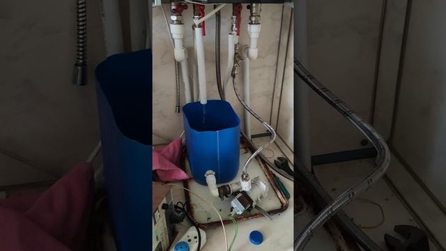Как почистить газовый котел от накипи с помощью насоса от стиральной машины