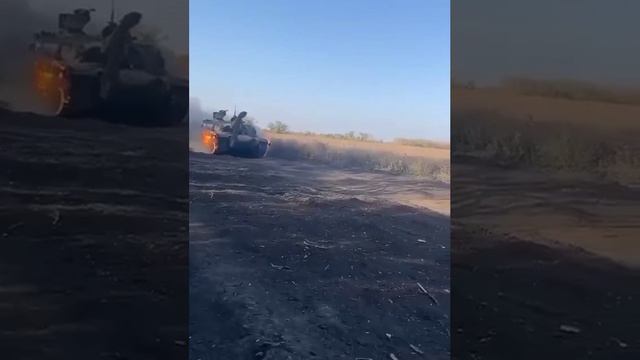 Т-90М ВС РФ  после тяжелого боя.