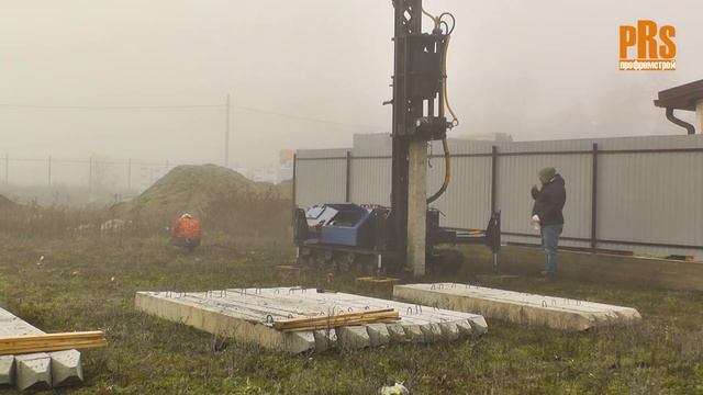 Фундамент на сваях в СНТ 