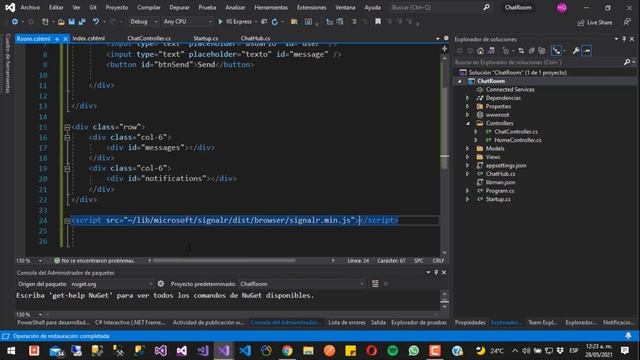Crear Chat con Salas en C# .Net | Aplicaciones en tiempo real con SignalR