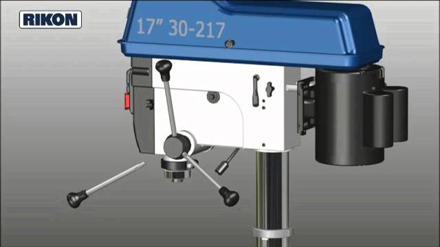 Напольный сверлильный станок RIKON DP43020VS (сборка станка)