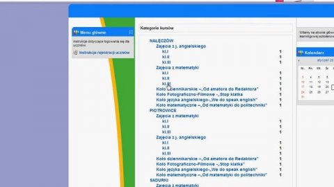 Zapisy na kurs - Moodle