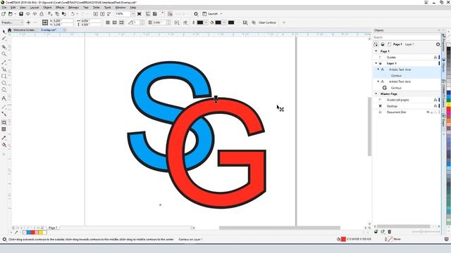 How to Interlace Text | CorelDRAW for Window