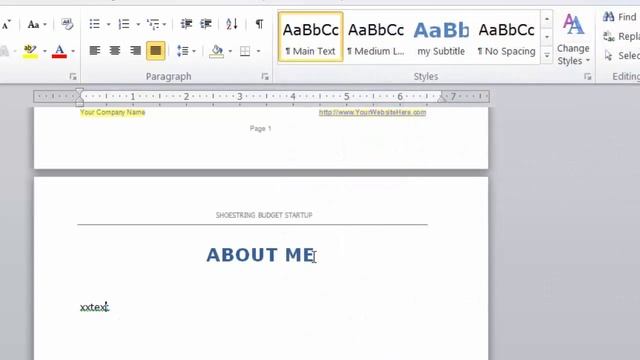 How to Update Table of Contents in Word