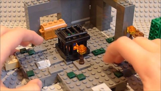 Обзор на Лего |#3| Lego Minecraft ,,Подземелье"