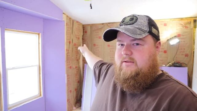 COMPLETE Bedroom Drywall Install - Mobile Home Renovation