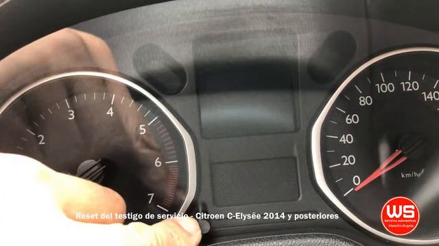 Reset del testigo de servicio - Citroen C-Elysëe 2014 y posteriores