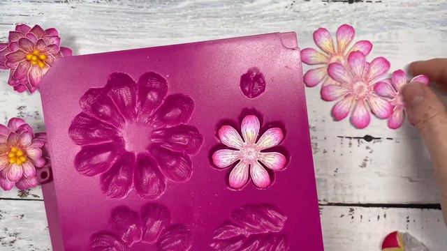 Simple steps to create 3D Zinnia Flowers
