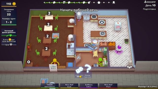 Стрим по игре PlateUp!  прохождение Часть 2  на русском языке