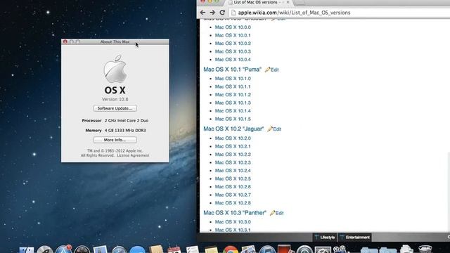 How to find which version of OSX is on your Mac