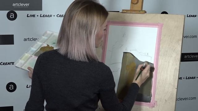 Artclever | Maria Pokrovskaya Live Art Master Class Part I / de Stael / Sep 29, 2018