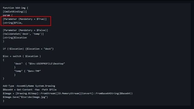 Powershell For Hackers - B64 Image Converter