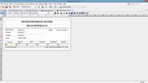 Tutorial Membuat Report Data Obat Java Netbeans & Database MyQSQL (Part 4/5)