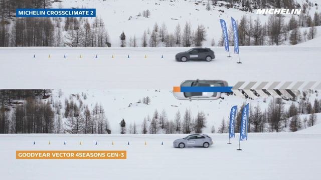 Michelin CrossClimate2 Snow Brake Test