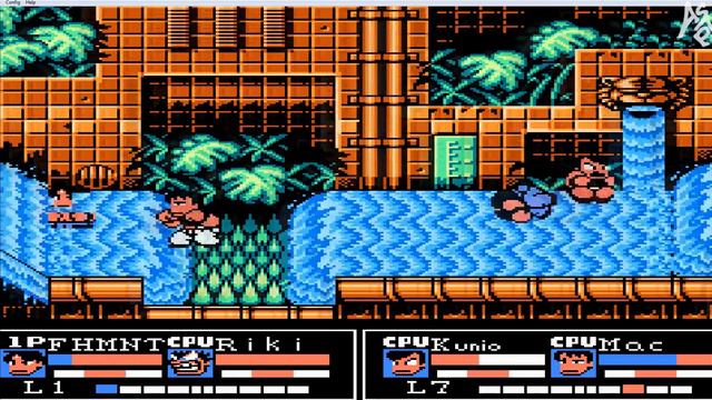 Денди  Nekketsu Kakutou Densetsu или Riki Kunio  ПРИКОЛЮШКИ