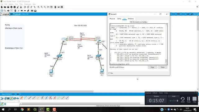 Lecture # 04 VLSM  - Static Routing on Cisco Packet Tracer