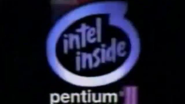Intel Inside Pentium II Processor MMX Logo 1997-1999