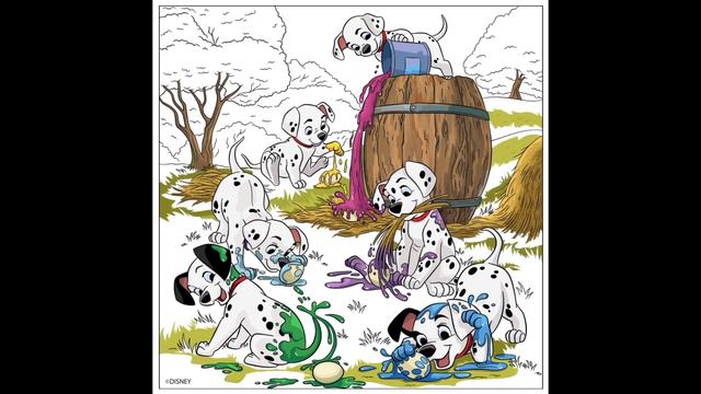 Happy Color App | Disney 101 Dalmatians | Easter | Color By Numbers | Animated