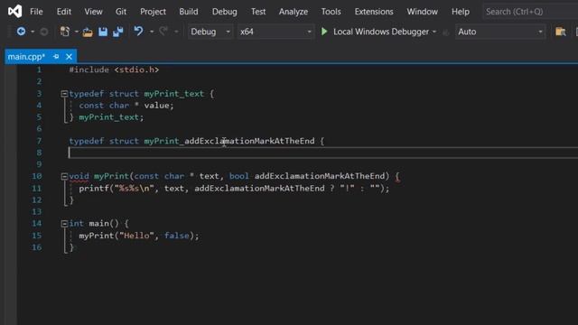 Named function parameters in C and C++ | Named parameters like in Swift and Kotlin
