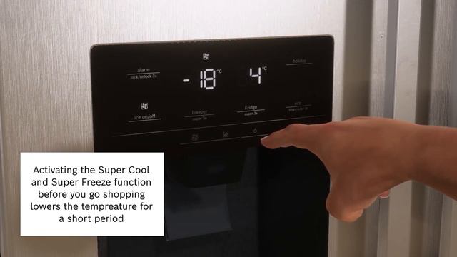 Холодильные установки Bosch - Суперзамораживание и Суперохлаждение