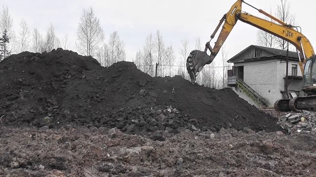 Экскаваторы.Работа с торфом.
