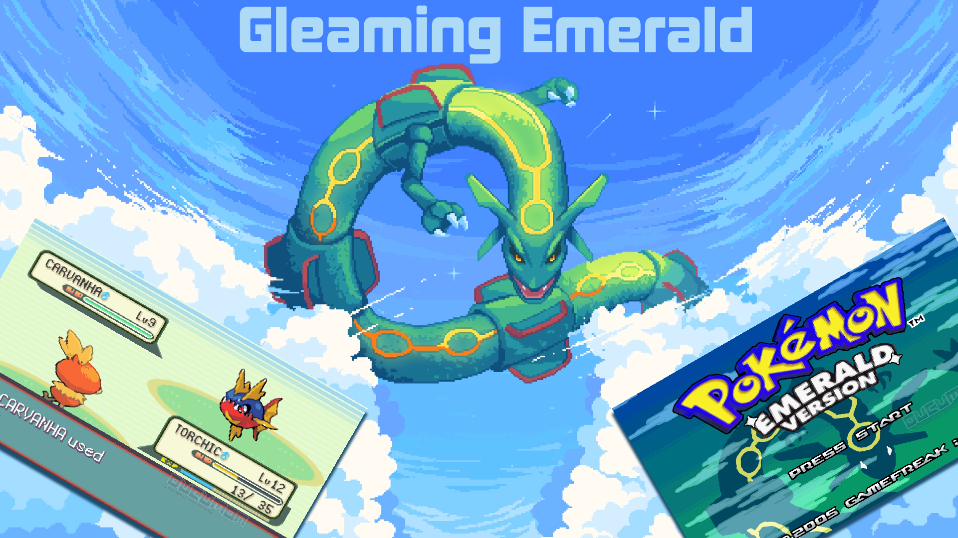 Pokemon Gleaming Emerald - GBA QoL Hack ROM Но я высоко оцениваю его, потому что он не использует па