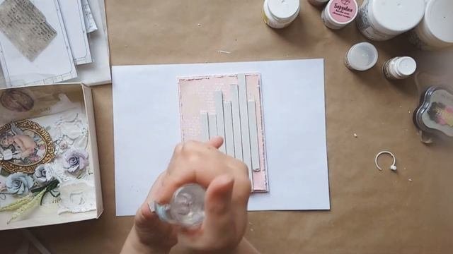 Step By Step Tutorial Beautiful Card / МК нежная открытка