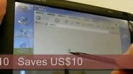 UMID F1 Ultra-Mobile 7-inch Notebook PC with Car Mount Demo Video