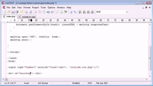 Beginner PHP Tutorial  174 - Loading in file Contents to a DIV Part 3