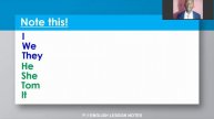 P1 English self study lesson on Present Simple Tense with Teacher Joel Maluma