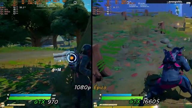 GTX 1660 super 6Gb vs GTX 970 4Gb  Varios juegos