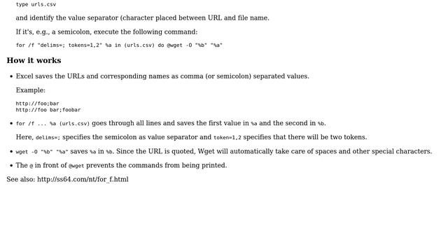 wget - Many URLs in .txt file - download and save as 3 Solutions!!