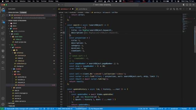 (Bangla) Learn MERN like a pro - Lecture 118: Implement search using MongoDB NodeJS Driver (2)