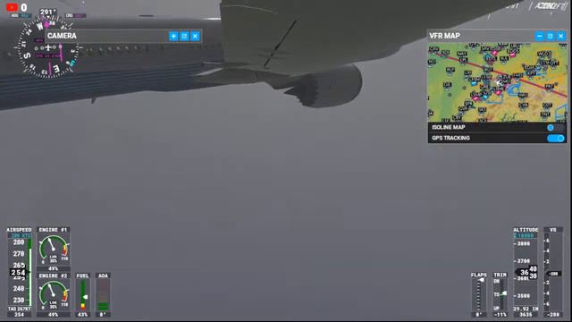 Full AI Flight in Microsoft Flight Simulator (Stormy weather test)