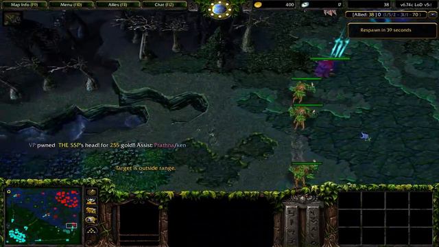 Warcraft Gaming | Dota Lod 6.74C v5d | Troll Warlord Vs Team 2 | Defense Of the Ancients | Path 14
