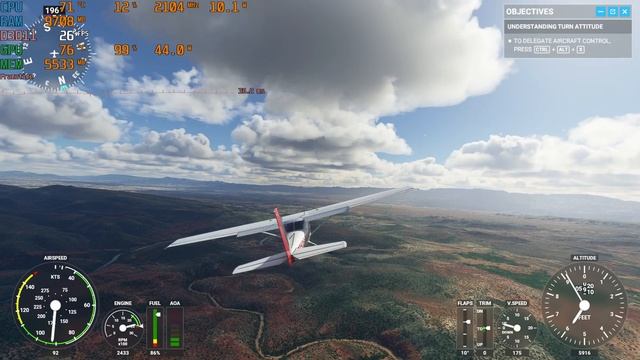 Microsoft Flight Simulator 2020 Gameplay - MacBook Pro 16" - 1080p - High