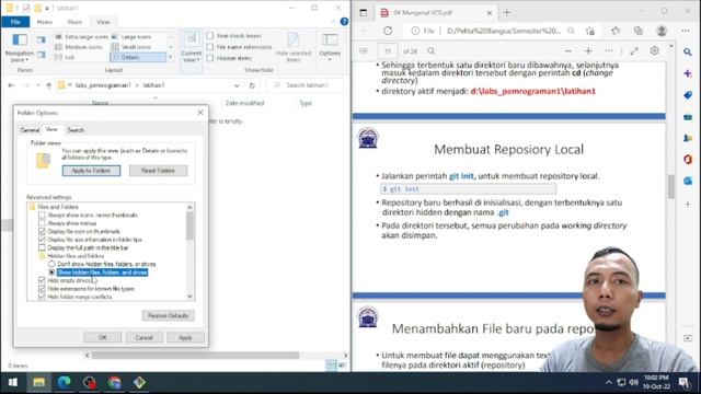 Tutorial install git pada windows10