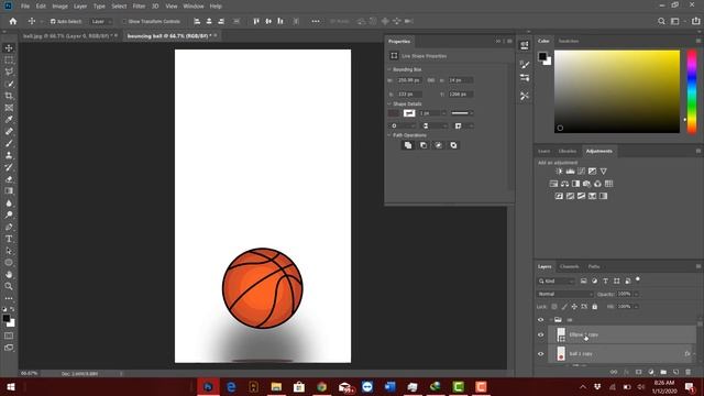 How To Make A Bouncing Animated Ball In (Photoshop CC 2020)